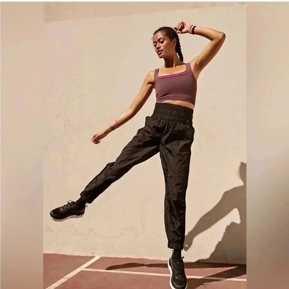 NEW Free People Movement The Way Home Joggers Black Sz S